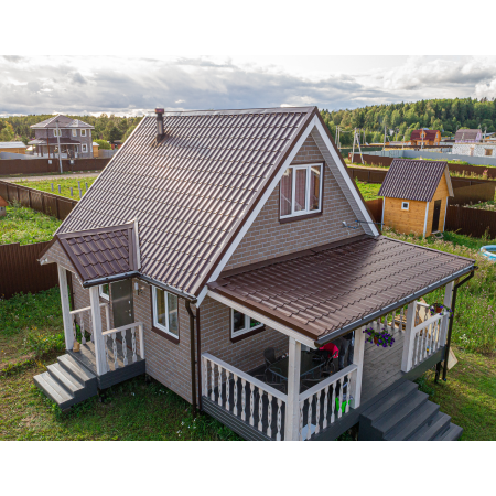 ТЕХНОНИКОЛЬ ТЕХНОНИКОЛЬ HAUBERK фасадная плитка, Кирпич​ Античный кирпич (068893)