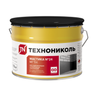 ТЕХНОНИКОЛЬ Мастика гидроизоляционная №24 (МГТН), ведро 10 кг (224506)