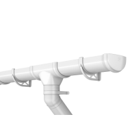 ТЕХНОНИКОЛЬ ТН ОПТИМА заглушка желоба (D120/80), белый, шт (128148)