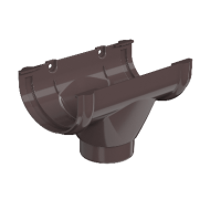 ТЕХНОНИКОЛЬ ТН ОПТИМА воронка желоба (D120/80), темнокоричневый, шт (128159)